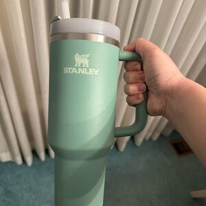 Stanley Mint Green Tumbler with Straw